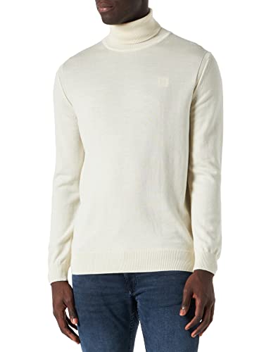 G-STAR RAW Herren Premium Core Turtle Knit, Weiß (papyrus D21367-B692-D113), L von G-STAR RAW