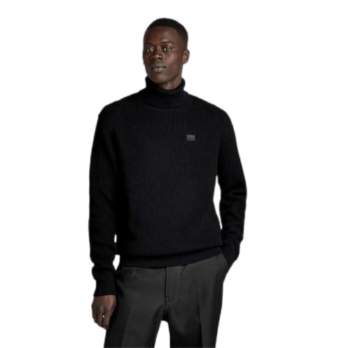 G-Star RAW Herren Pullover Turtle Knitted, Schwarz (dk Black D24211-C868-6484), M von G-Star RAW