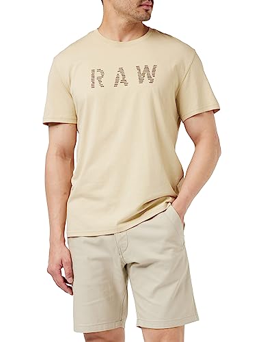 G-STAR RAW Herren RAW T-Shirt, Beige (postbag D22776-C506-1868), L von G-STAR RAW