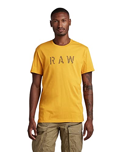 G-STAR RAW Herren RAW T-Shirt, Gelb (dull yellow D22776-C506-1213), M von G-STAR RAW