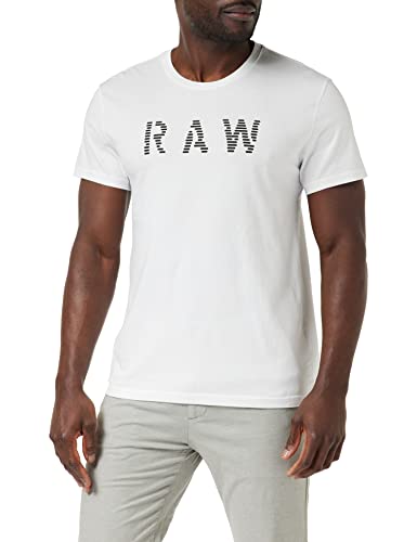 G-STAR RAW Herren RAW T-Shirt, Weiß (white D22776-C506-110), L von G-STAR RAW