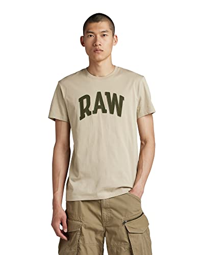 G-STAR RAW Herren RAW University T-Shirt, Beige (spray green D22831-336-D606), XS von G-STAR RAW