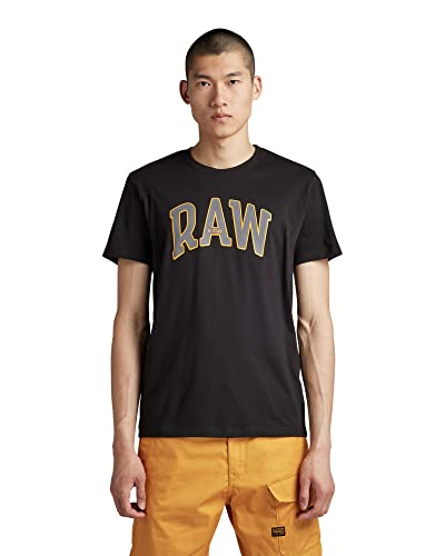 G-STAR RAW Herren RAW University T-Shirt, Schwarz (dk black D22831-336-6484), L von G-STAR RAW