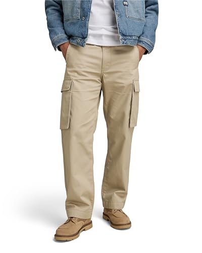 G-STAR RAW Herren Renato Straight Cargohose, Beige (westpoint khaki D23634-C900-C531), 34W / 34L von G-STAR RAW