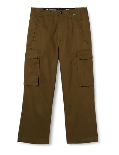 G-STAR RAW Herren Renato Straight Cargohose, Grün (dark olive D23634-C900-C744), 32W / 36L von G-STAR RAW