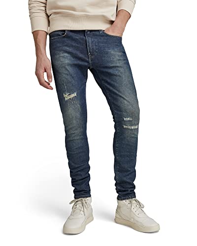 G-STAR RAW Herren Revend FWD Skinny Jeans, Blau (antique forest blue restored D20071-D188-D356), 31W / 34L von G-STAR RAW