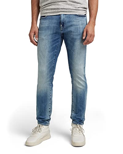 G-STAR RAW Herren Revend FWD Skinny Jeans, Blau (sun faded azurite D20071-C296-B471), 34W / 30L von G-STAR RAW