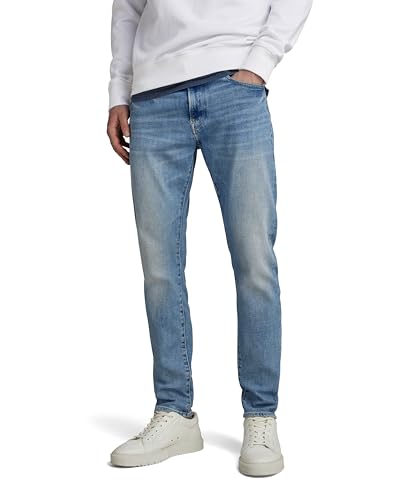 G-STAR RAW Herren Revend FWD Skinny Jeans, Blau (sun faded niagara D20071-C051-D898), 34W / 32L von G-STAR RAW