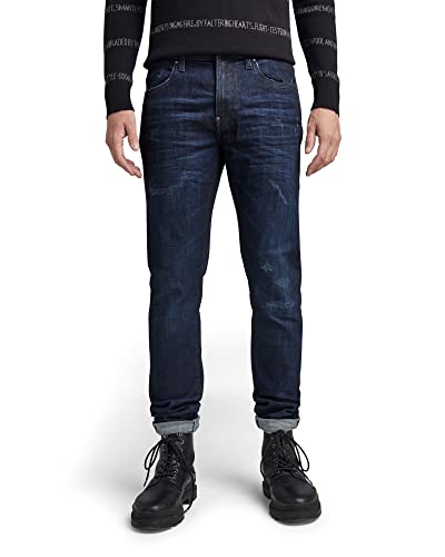 G-STAR RAW Herren Revend FWD Skinny Jeans, Blau (worn in dark sapphire restored D20071-C051-D335), 33W / 30L von G-STAR RAW