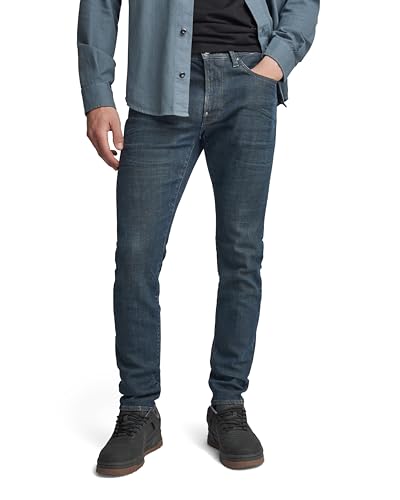 G-STAR RAW Herren Revend FWD Skinny Jeans, Grau (worn in tornado D20071-D440-D353), 34W / 36L von G-STAR RAW