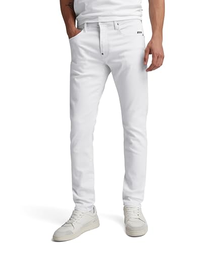 G-STAR RAW Herren Revend FWD Skinny Jeans, Weiß (paper white gd D20071-C258-G547), 30W / 34L von G-STAR RAW