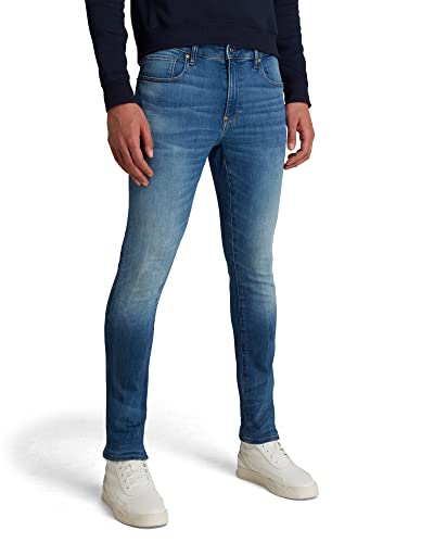 G-STAR RAW Herren Revend Skinny Jeans, Mehrfarben (medium indigo aged 51010-8968-6028), 38W / 38L von G-STAR RAW