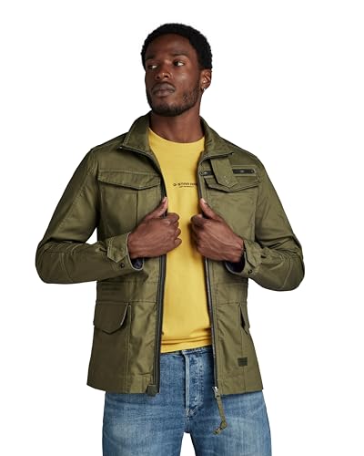 G-STAR RAW Herren Rovic Slim Field Jacke, Grün (shadow olive D24282-D389-B230), S von G-STAR RAW