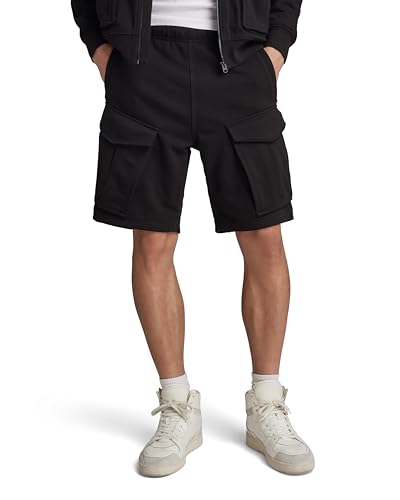 G-Star RAW Herren Rovic Sweat Shorts, Schwarz (dk Black D24452-D566-6484), L von G-STAR RAW