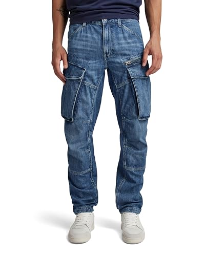 G-STAR RAW Herren Rovic Zip 3D Regular Tapered Denim Jeans, Blau (faded cliffside blue D23077-D536-G326), 31W / 34L von G-STAR RAW