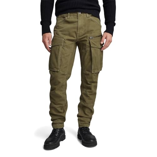 G-STAR RAW Herren Rovic Zip 3D Regular Tapered Hose, Grün (dark olive D02190-D190-C744), 34W / 34L von G-STAR RAW