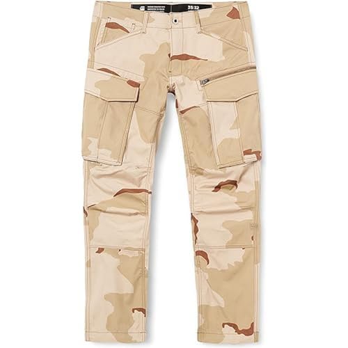 G-STAR RAW Herren Rovic Zip 3D Regular Tapered Jeans, Braun (Dk Brick Desert Camo), 36W x 34L von G-STAR RAW