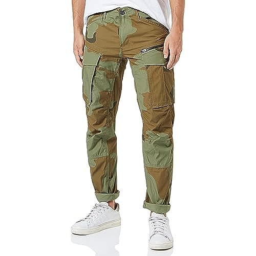 G-STAR RAW Herren Rovic Zip 3D Regular Tapered Jeans, Mehrfarbig (Smoke Olive Desert Camo), 32W x 32L von G-STAR RAW