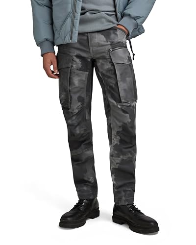 G-STAR RAW Herren Rovic Zip 3D Regular Tapered Hose, Mehrfarben (dk black blurry camo D02190-D326-G144), 28W / 32L von G-STAR RAW