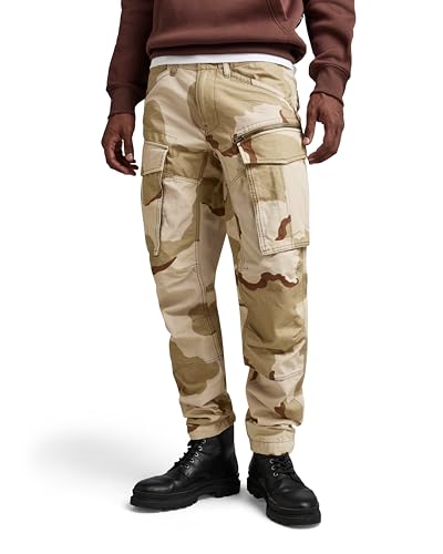 G-STAR RAW Herren Rovic Zip 3D Regular Tapered Hose, Mehrfarben (dk brick desert camo D02190-D326-D935), 30W / 30L von G-STAR RAW