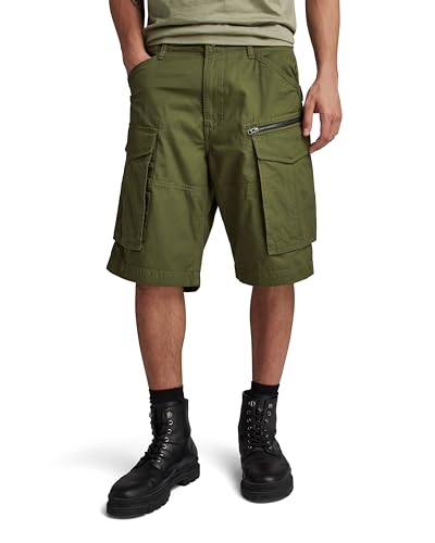 G-Star RAW Herren Rovic Zip Relaxed Shorts, Grün (Shadow Olive D08566-D384-B230), 30 von G-STAR RAW