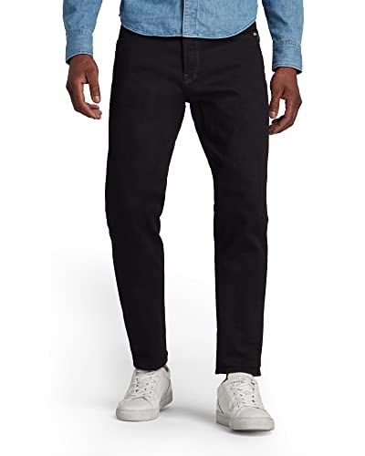 G-STAR RAW Herren Scutar 3D Tapered Jeans, Schwarz (Pitch Black D17711-B479-A810), 35W / 36L von G-STAR RAW