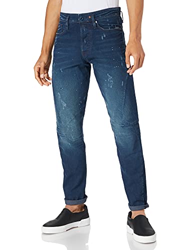 G-STAR RAW Herren Scutar 3D Tapered Jeans, Blau (worn in taint destroyed D17711-9657-C270), 26W / 32L von G-STAR RAW