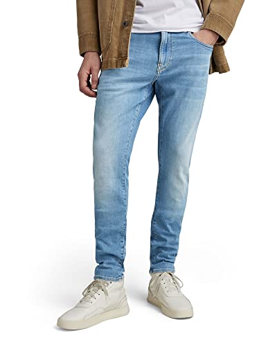 G-STAR RAW Herren Revend Skinny Jeans, Blau (lt indigo aged 51010-8968-8436), 31W / 36L von G-STAR RAW