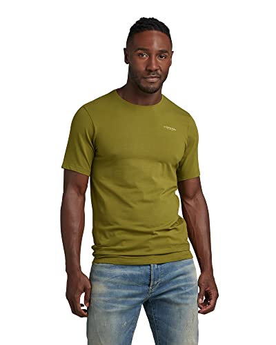 G-STAR RAW Herren Slim Base T-Shirt, Grün (avocado D19070-C723-D612), S von G-STAR RAW