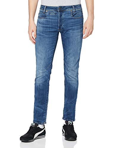 G-STAR RAW Herren D-Staq 5-Pocket Slim Jeans, Mehrfarben (medium indigo aged D06761-8968-6028), 36W / 36L von G-STAR RAW
