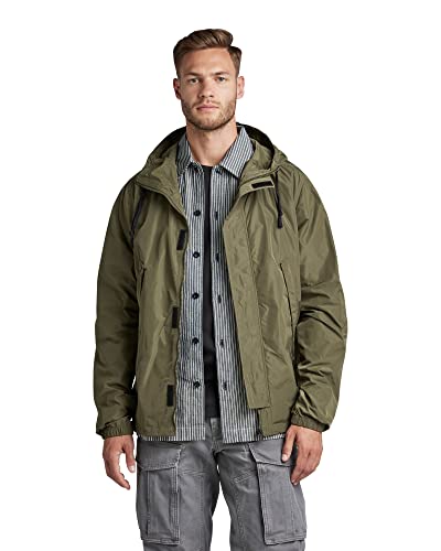 G-STAR RAW Herren Sporty Hooded Jacke, Grün (shadow olive D22908-D296-B230), M von G-STAR RAW