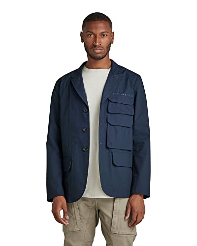 G-STAR RAW Herren Stacked Pocket Blazer, Blau (dk patriot blue D20658-A790-7160), M von G-STAR RAW