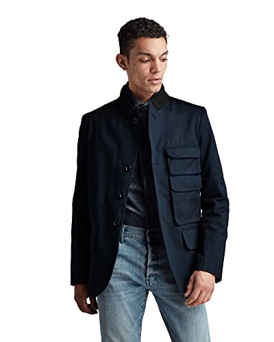 G-STAR RAW Herren Stacked Pocket Blazer Constructed, Blau (salute D20945-C900-C742), M von G-STAR RAW