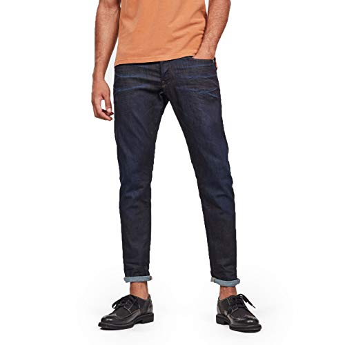 G-STAR RAW Herren 3301 Regular Tapered Jeans, Blau (dk aged 51003-7209-89), 28W / 34L von G-STAR RAW