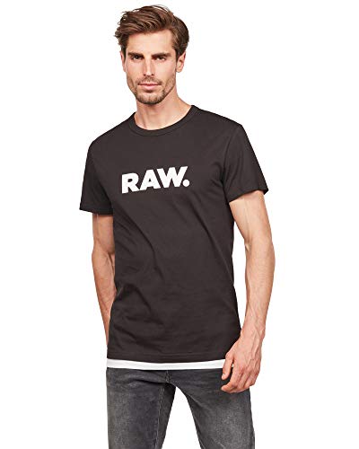G-STAR RAW Herren Holorn T-Shirt, Schwarz (black D08512-8415-990), S von G-STAR RAW