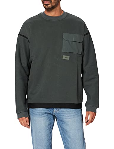 G-STAR RAW Herren Tape Mesh Sweatshirt, Grau (Graphite D20398-C632-996), XS von G-STAR