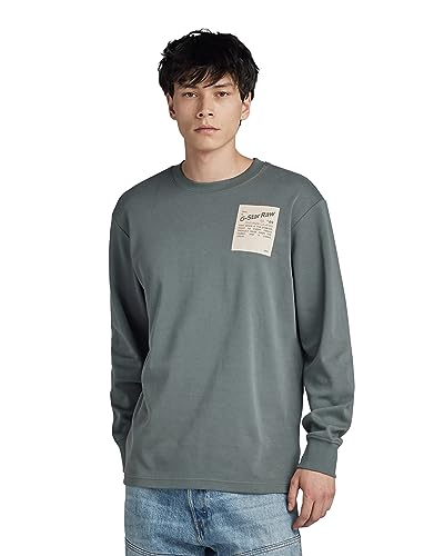 G-STAR RAW Herren Tile Back gr Loose r t ls, Grau (Graphite D23996-C812-996), XL von G-STAR RAW