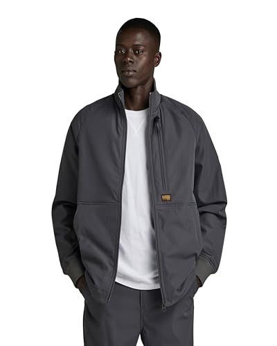 G-STAR RAW Herren Track Overshirt, Grau (grey asphalt D24294-D517-G277), L von G-Star RAW