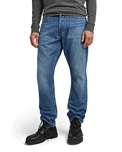 G-STAR RAW Herren Triple A Regular Straight Jeans, Blau (faded capri D19161-C779-D346), 29W / 34L von G-STAR RAW