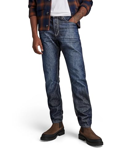 G-STAR RAW Herren Triple A Regular Straight Jeans, Blau (worn in pacific D19161-B988-D350), 27W / 30L von G-STAR RAW