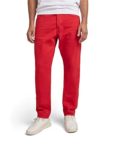 G-STAR RAW Herren Triple A Regular Straight Jeans, Rot (acid red gd D19161-D300-D830), 35W / 32L von G-STAR RAW