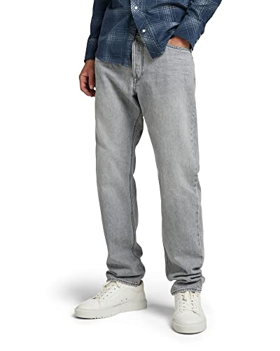 G-STAR RAW Herren Triple A Regular Straight Jeans, Grau (faded grey limestone D19161-D109-D126), 32W / 32L von G-STAR RAW