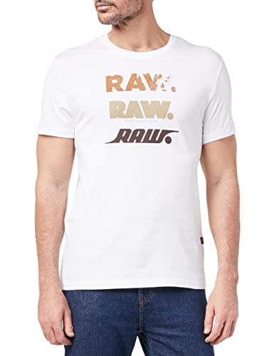 G-STAR RAW Herren Triple RAW T-Shirt, Weiß (white D22379-336-110), S von G-STAR RAW