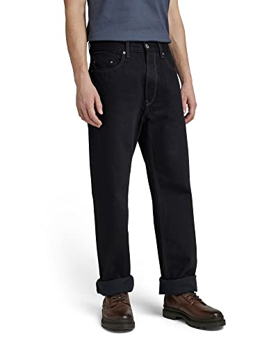 G-STAR RAW Herren Type 49 Relaxed Straight Jeans, Schwarz (pitch black D20960-D182-A810), 28W / 30L von G-STAR RAW