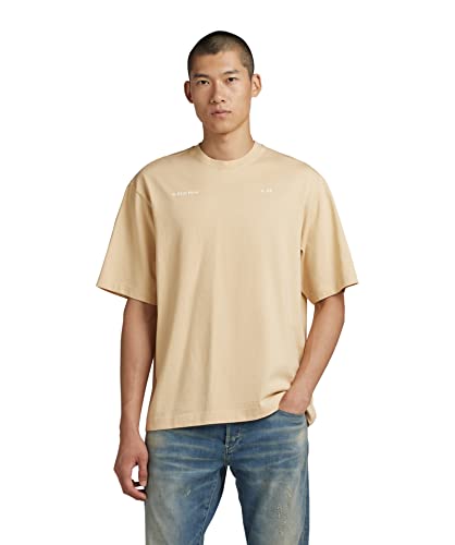 G-STAR RAW Herren Unisex Boxy Base T-Shirt, Beige (postbag D23218-C336-1868), S von G-STAR RAW