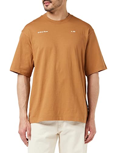 G-STAR RAW Herren Unisex Boxy Base T-Shirt, Braun (chipmunk D23218-C336-3886), L von G-STAR RAW