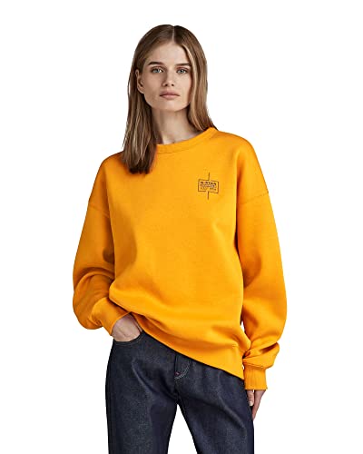 G-STAR RAW Herren Unisex Core Loose Sweatshirt, Gelb (dull yellow D23223-C235-1213), S von G-STAR RAW