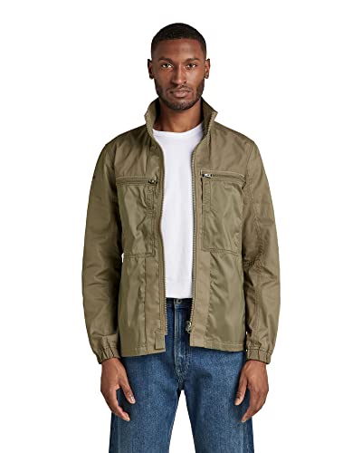 G-STAR RAW Herren Unisex Fabric Mix Overshirt, Braun (turf D20160-A790-273), S von G-STAR RAW