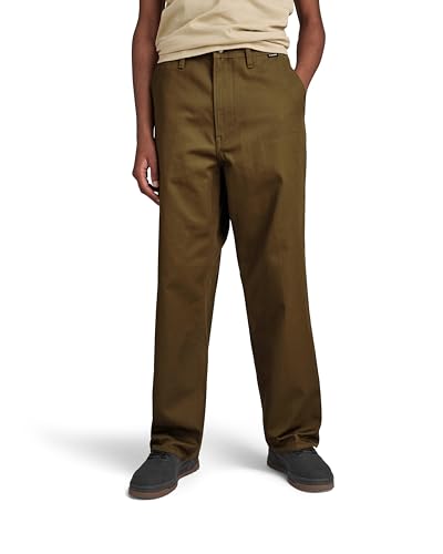 G-STAR RAW Herren Unisex Modson Straight Chino, Grün (dark olive D22904-C900-C744), 30W / 32L von G-STAR RAW