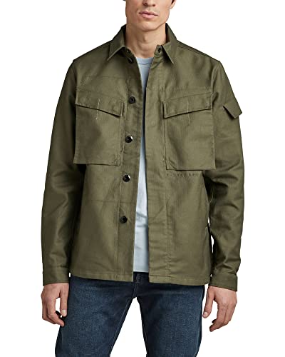 G-STAR RAW Herren Unisex Mysterious Overshirt, Grün (shadow olive D21982-D190-B230), XL von G-STAR RAW